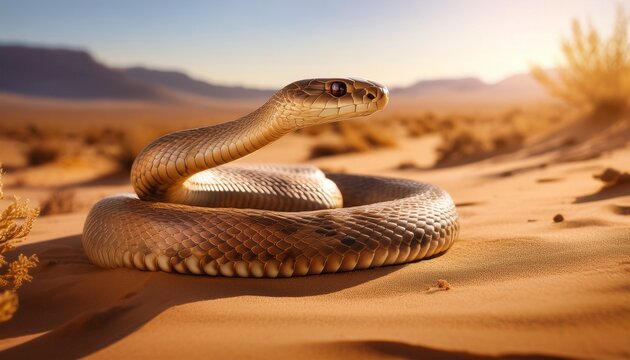 snake in the desert