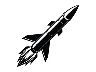 Rocket taking off into the space