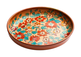 Arati Plate for Pooja and Offerings - Isolated on White Background