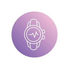 Fitness Tracking icon vector stock illustration