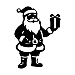santa claus with gifts vector illustration
