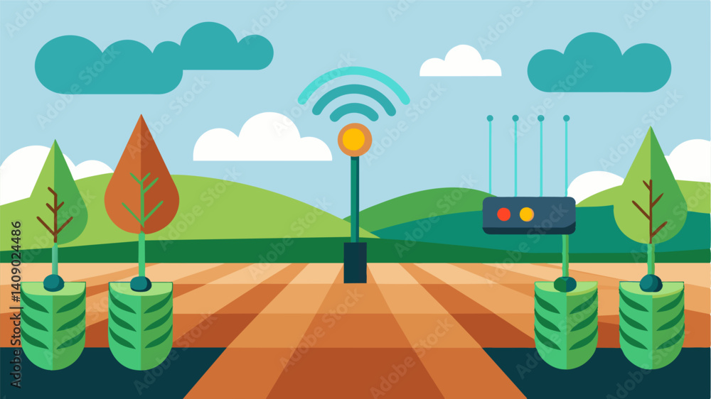 Poster precision soil moisture sensors can be set to alert farmers when soil moisture levels reach a critic