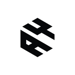 Initial AY Logo Polygon Shape Letter logo Design white background