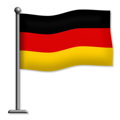 Deutschland Fahne als png transpartent und freigestellt - deutsche Flagge als Grafik - deutschlandfahne