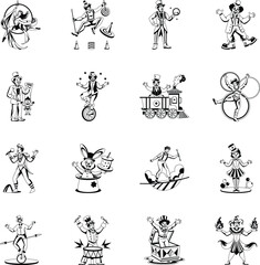 Bundle of Hand Drawn Expression Icons 