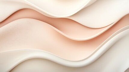 Creamy, flowing textures create a delicate skin-tone aesthetic.
