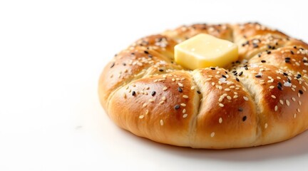 Delectable Sesame Bread with Butter A Culinary Delight