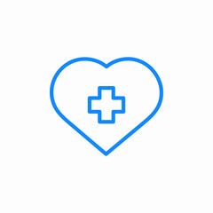 heart clinic icon sign vector