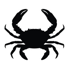 Crab vector silhouette