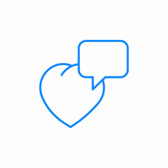 heart notice icon sign vector