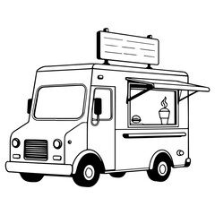 food truck icon vector illustration
