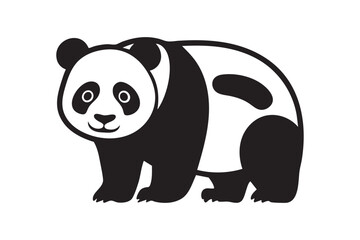 panda bear vector illustration.