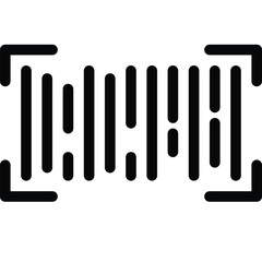 Bar code outline icon