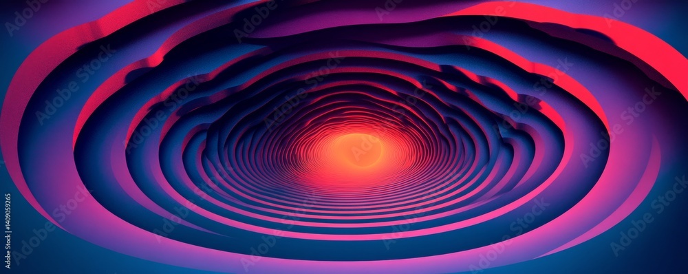 Aufkleber captivating spiral patterns in pink purple and black computer graphics’ changes to ‘enthralling circ