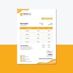 Obraz premium Unique business and invoice template