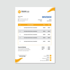 Unique business and invoice template