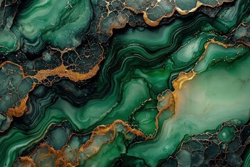 Green Gold Marble