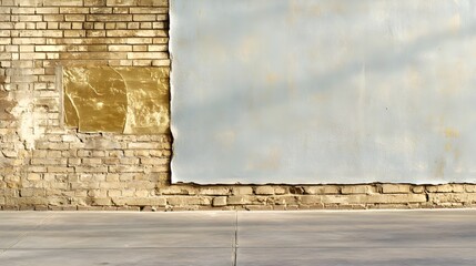 Urban Brick Wall, Plaster, Concrete Floor - Urban textures