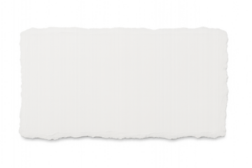 white  torn paper texture blank page copy space image PNG on a transparent background