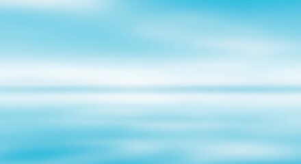 Serene Blue Gradient: A Peaceful Abstract Landscape