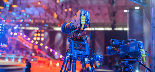 TV camera at the concert