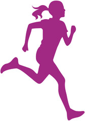 Silhouette Athlete Running icon
