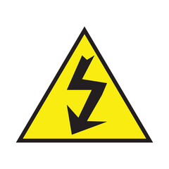 high voltage warning sign