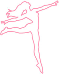 female jumping action gymnastics Sport silhouette
