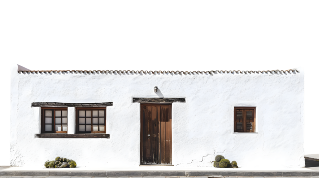 Casa Museo del Campensino Lanzarote Isolated White Image for Professional Use