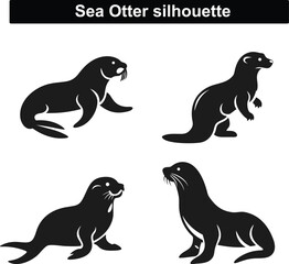 Animals silhouette  collection. Animal logo  vector set. Isolated on White background