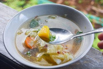 Beef stew with carrots and potatoes