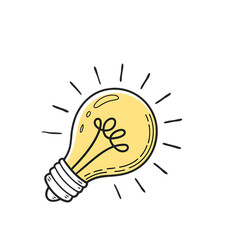 light bulb with idea