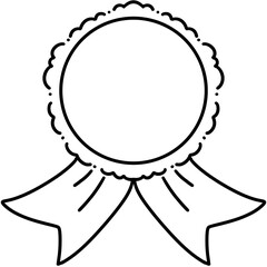 gold seal with ribbon