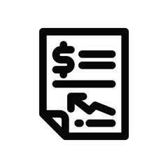 accounting line icon. Clean and minimalist vector icon for websites, mobile apps, presentations, and logos. Fully scalable and customizable for any project.
