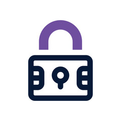 lock dual tone icon. Sleek and modern vector icon for websites, mobile apps, marketing materials, and corporate design. Fully scalable and ready to use.