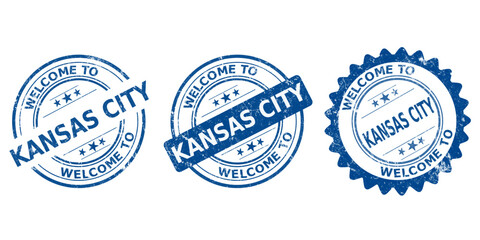 Kansas City, blue old stamp sale