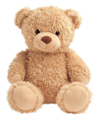 Obraz premium PNG Light brown fluffy teddy bear toy plush cute.