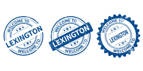 Lexington, blue old stamp sale