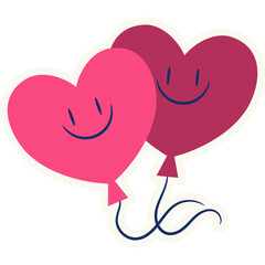 pink heart with speech bubble