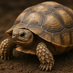 Tortoise in the ground 