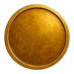 Antique dark gold coin. Coin with traces of wear.