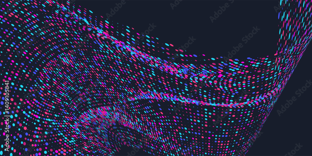 Poster background with simple geometric elements. a template for placing text. big date, processing of digi