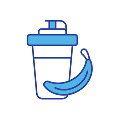 Protein Shake icon vector stock illustration