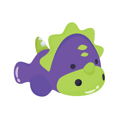 Easy to edit 3d style icon showing plush dragon