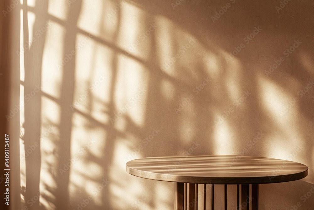Poster soft shadows dance on smooth surface, creating an inviting atmos