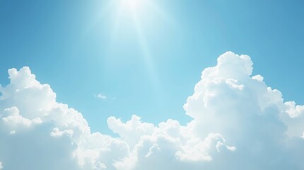 Summer Blue Sky Cloud Gradient Light