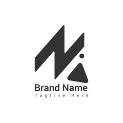 Black color company logo vector