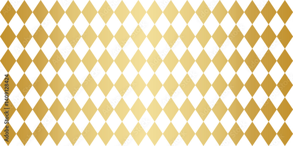 Poster modern golden gradient elegant luxury retro elegant seamless harlequin pattern background, vector ba