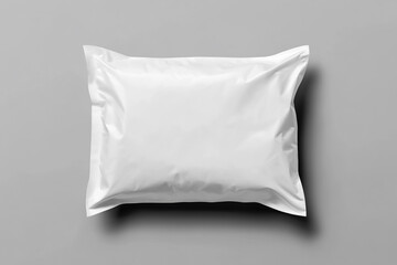 Blank Silver Mylar Pouch Mockup | Packaging Template