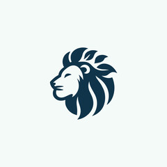 Nature leaf lion logo